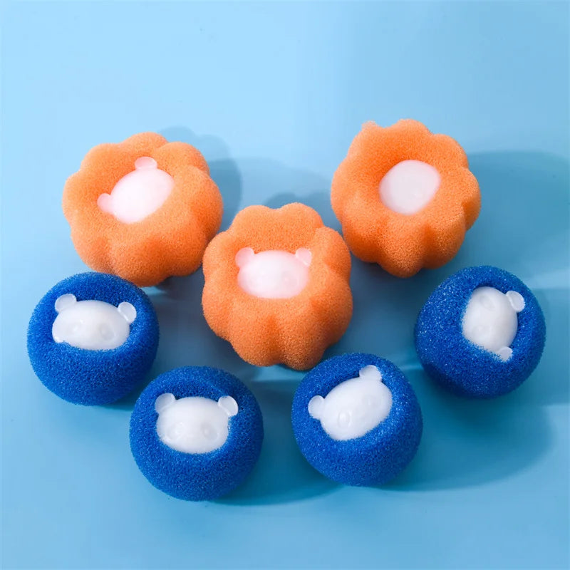 6 boules de lavage réutilisables contre les poils d’animaux et les peluches — lot de 6