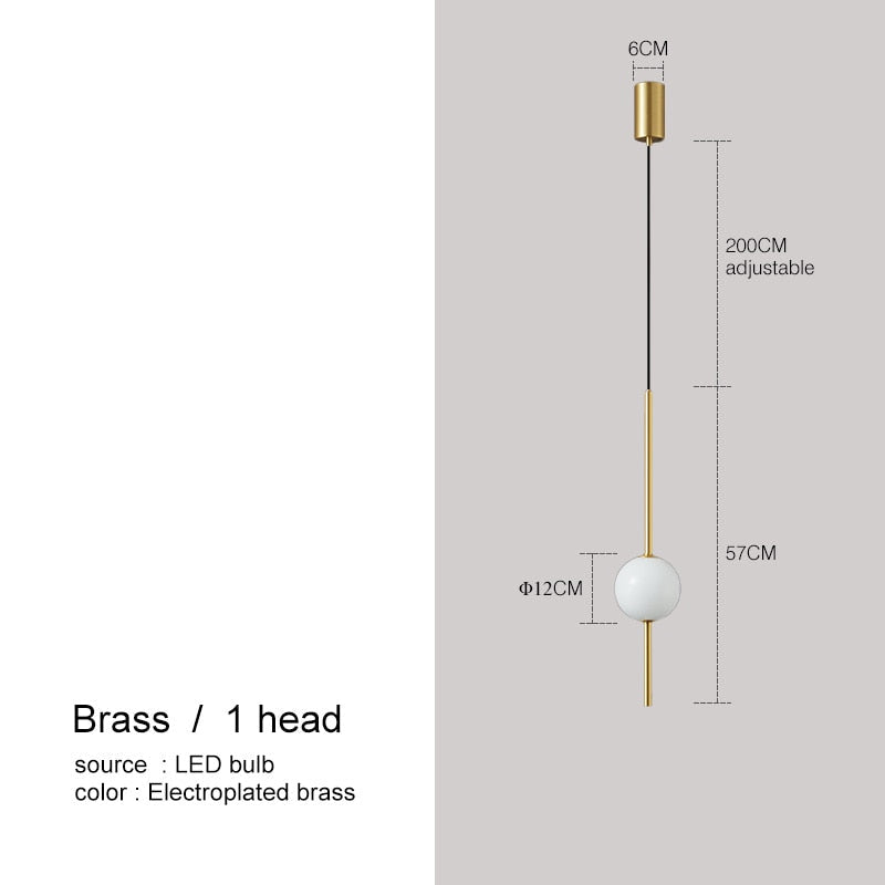 OrionGlow Glass Orb Pendant Light For Modern Dining Rooms And Bedrooms Minimalist Ceiling Fixture