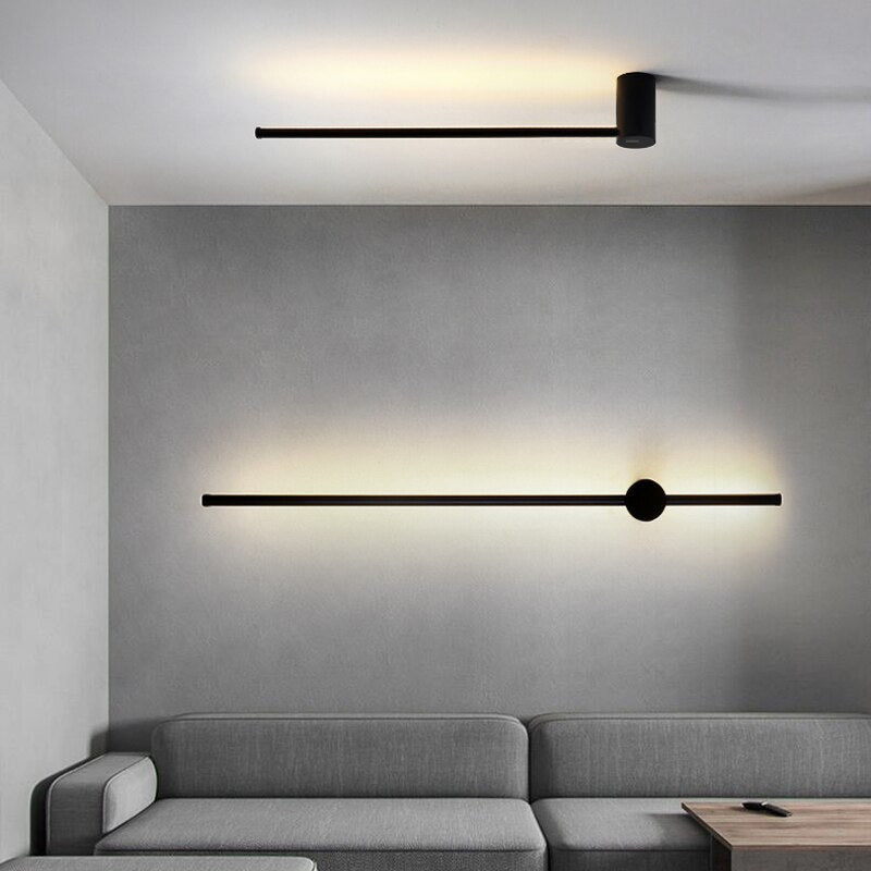 Aurelo Slim Led Wall Light With Gold Finish For Modern Interiors Ideal For Living Rooms And Hallways