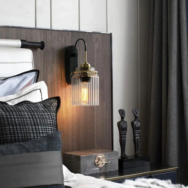 Riverton Industrial Vintage Wall Light With Exposed Bulb And Antique Finish For Indoor Spaces