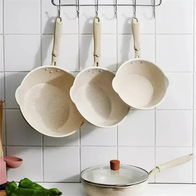 TerraStone Pro Deep Nonstick Wok — Maifan Stone Coating, Three-Layer Base, Aluminum Alloy