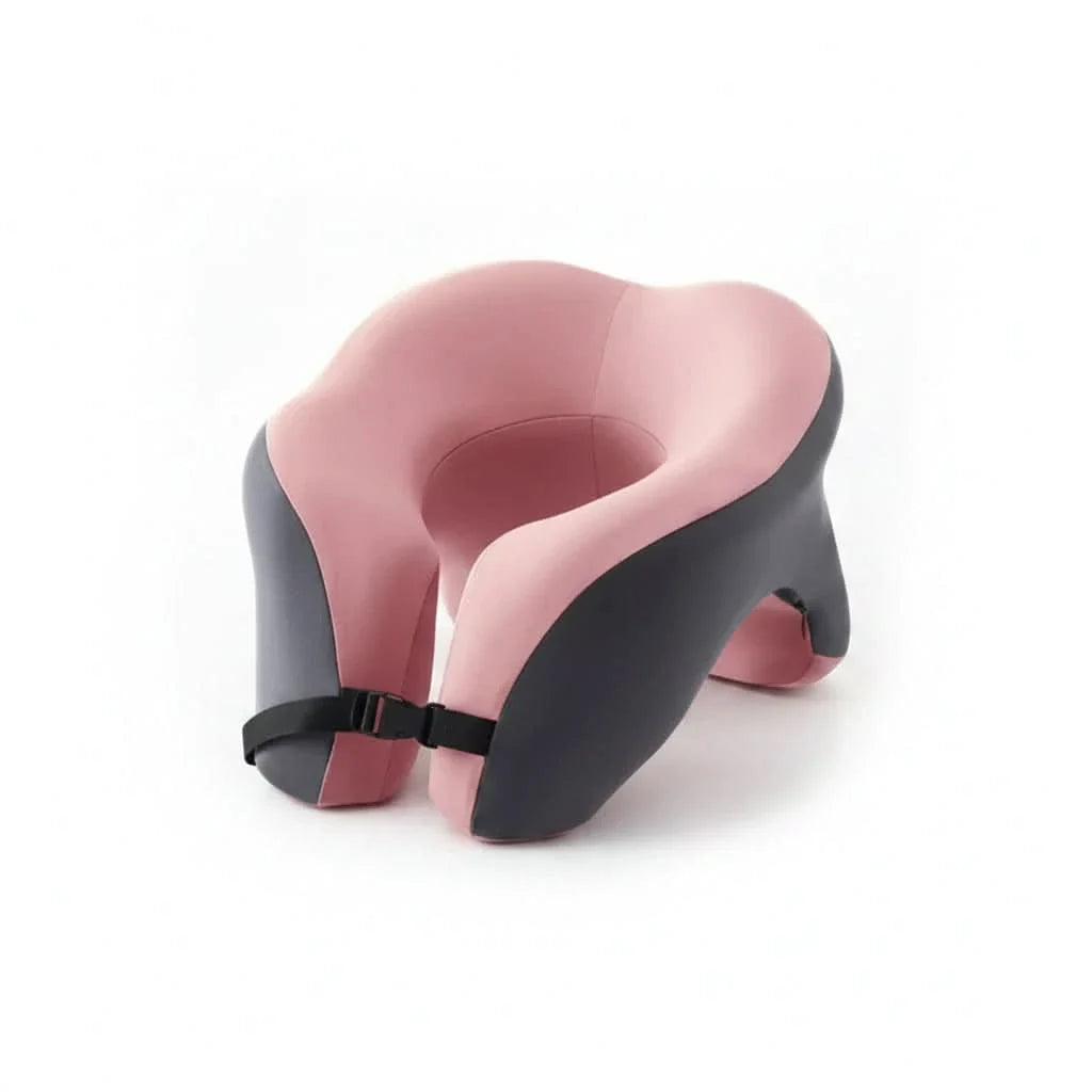 Cuscino da viaggio in memory foam MEMOFLEX — Supporto ergonomico per il collo, per viaggiare comodamente