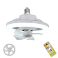 Ceiling Fan With Built-In LED Light And 360 Degree Swivel E27 Socket