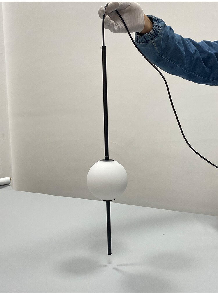OrionGlow Glass Orb Pendant Light For Modern Dining Rooms And Bedrooms Minimalist Ceiling Fixture