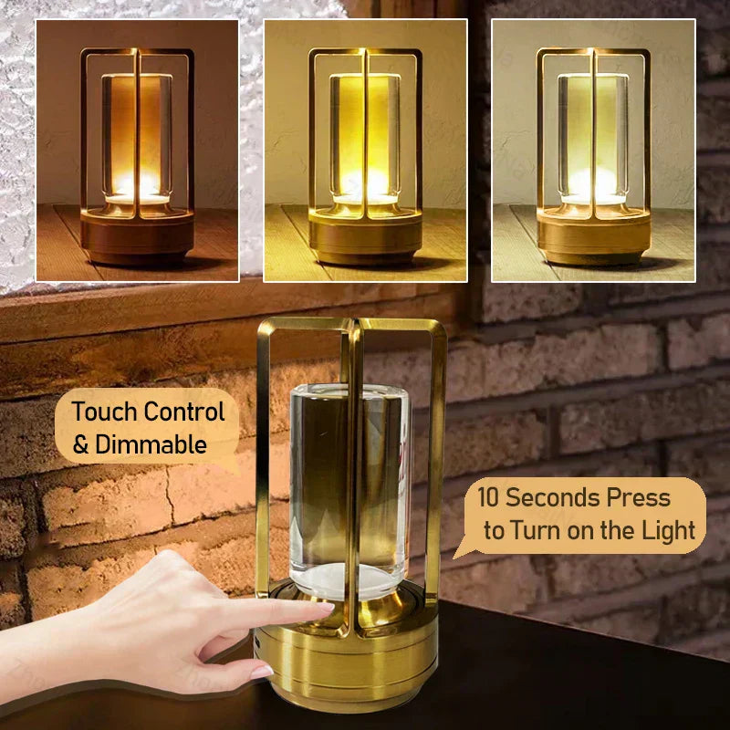 NovaBeam Nightstand LED Lamp Cordless And Rechargeable With Three Color Temperature Settings