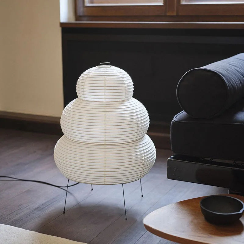 Kairo Desk Lamp With Rice Paper Shade For Warm Ambient Light And A Three Setting Dimmer