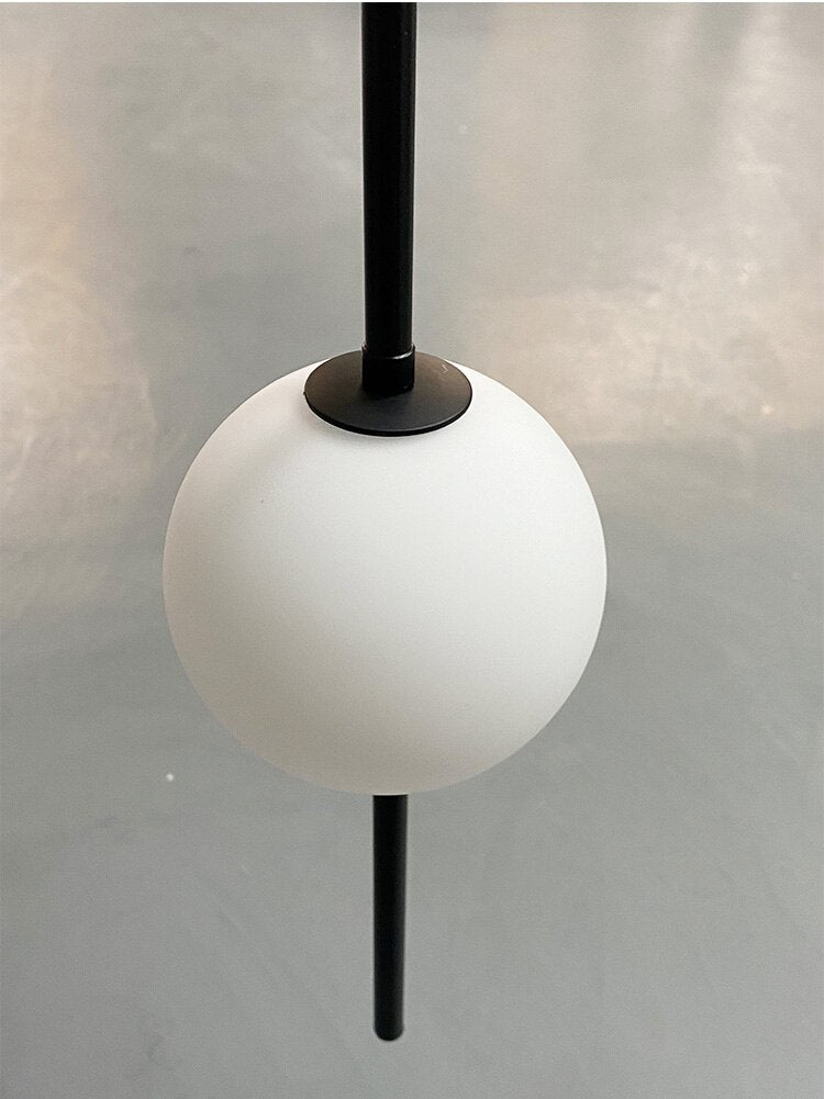 OrionGlow Glass Orb Pendant Light For Modern Dining Rooms And Bedrooms Minimalist Ceiling Fixture