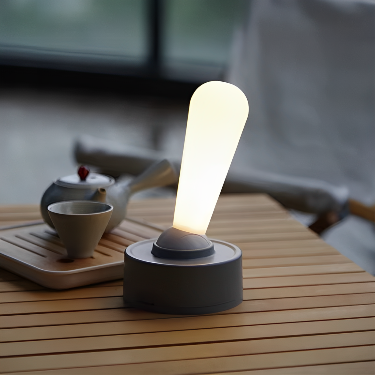 Lampada da tavolo e da terra a LED ricaricabile GlowDo — Dimmerazione continua, moderno design a joystick