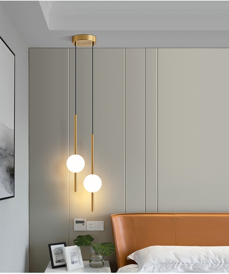 OrionGlow Glass Orb Pendant Light For Modern Dining Rooms And Bedrooms Minimalist Ceiling Fixture