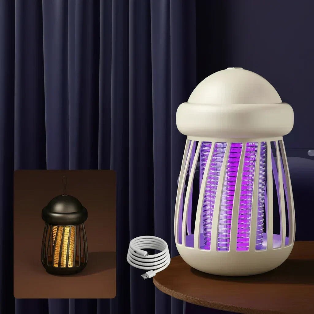 Lámpara antimosquitos NovaGuard – Rejilla eléctrica de 3000 V, luz ultravioleta