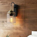 Riverton Industrial Vintage Wall Light With Exposed Bulb And Antique Finish For Indoor Spaces