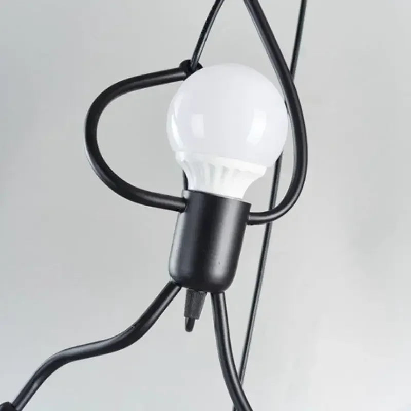 Unique Wall Lamp: Climbing Man Industrial Design Sculpture, Scandinavian Wall Lighting