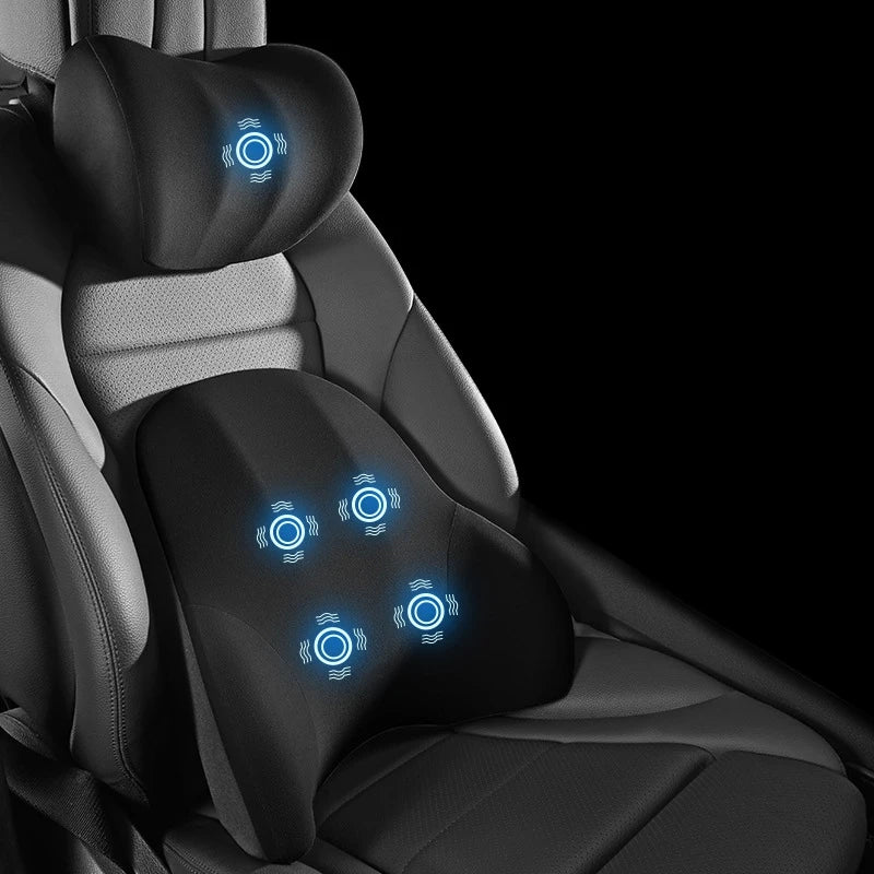 NovaFlex 電動ネック＆腰部サポートピロー — 人間工学に基づく曲線設計