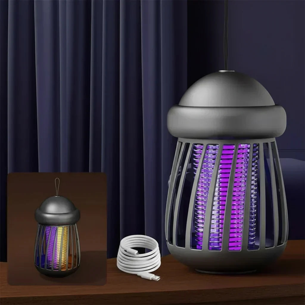 Lámpara antimosquitos NovaGuard – Rejilla eléctrica de 3000 V, luz ultravioleta