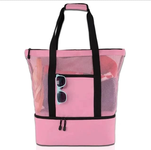 Sunwave Spacious Waterproof Tote — Stable Base and Open Mesh Design