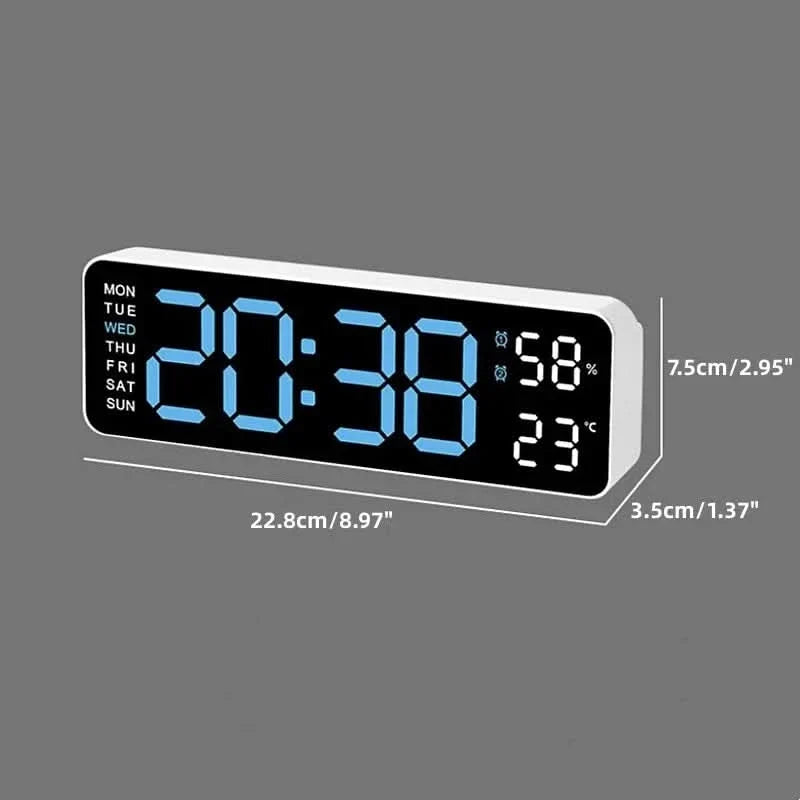 Horloge USB à LED MINIMALUXE — Design minimaliste lumineux pour les intérieurs modernes