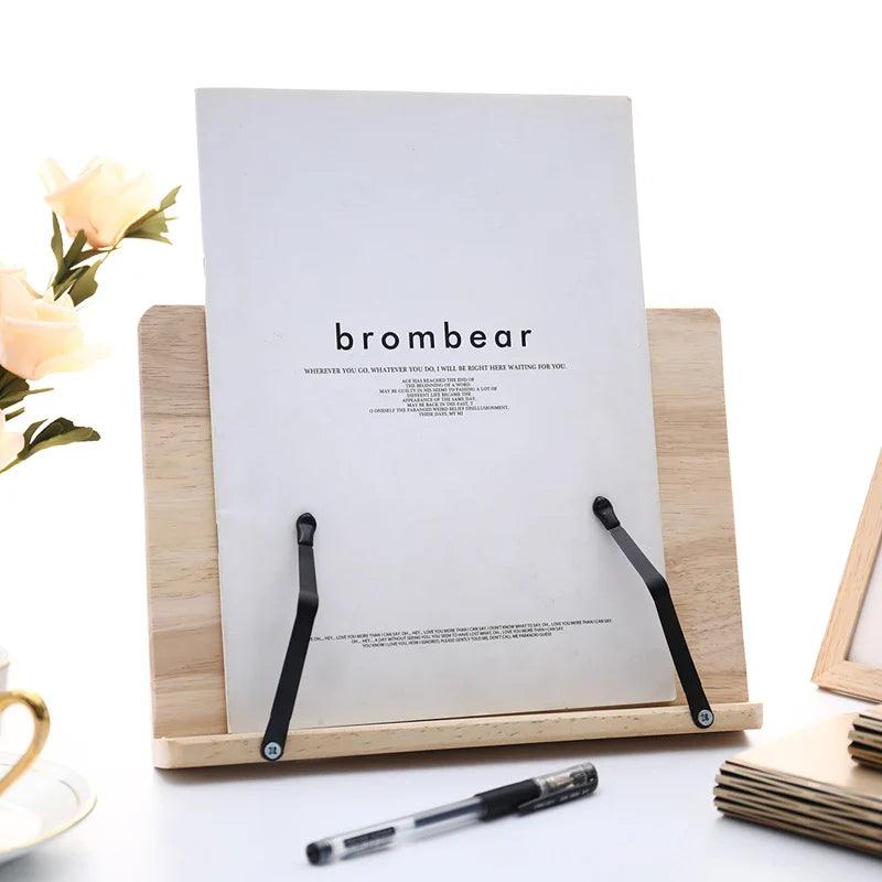 Adjustable Pine Wood Book Stand For Easy Reading In Any Room