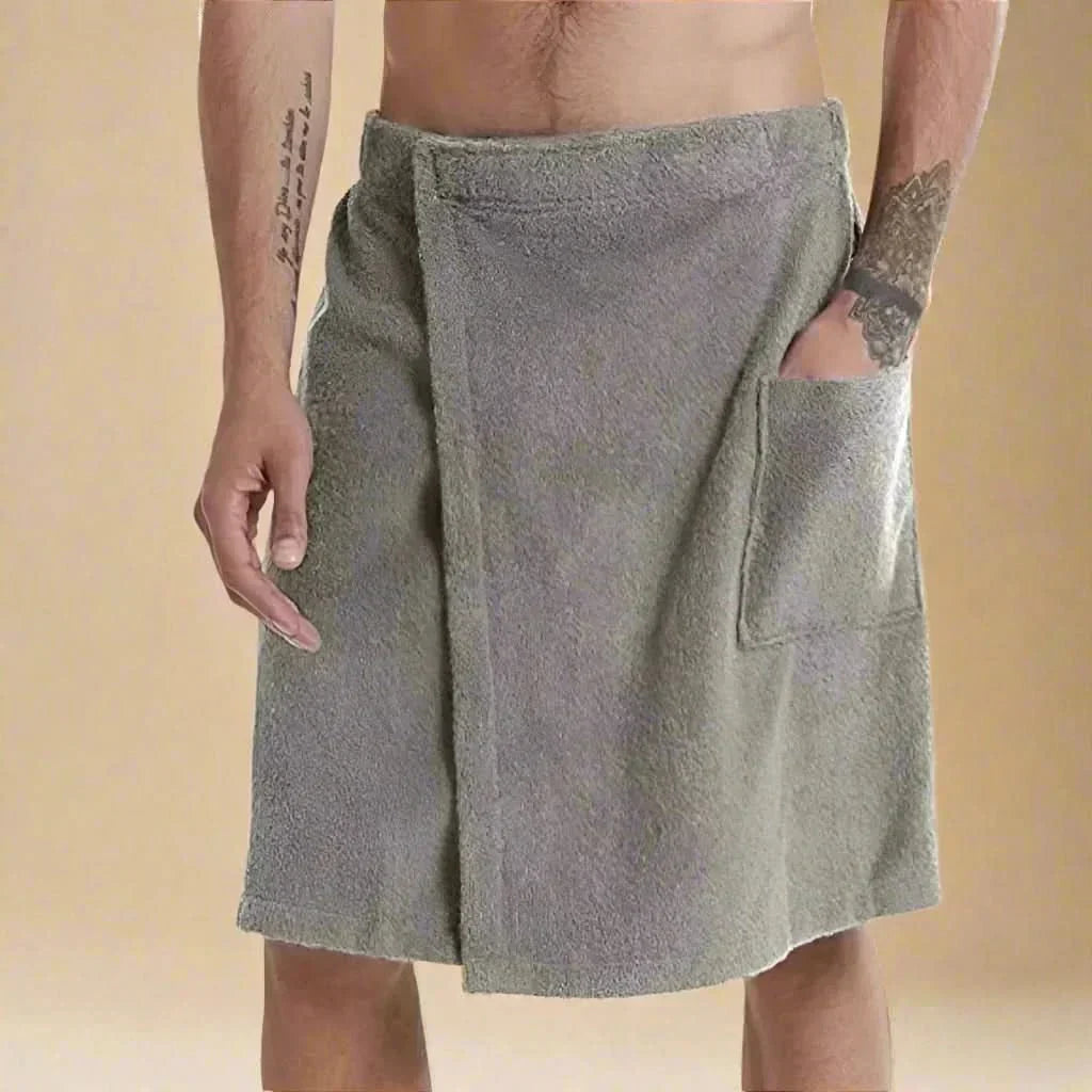 Osuška AquaFlow Wrap — přenosný korálový flís, design s elastickým přizpůsobením