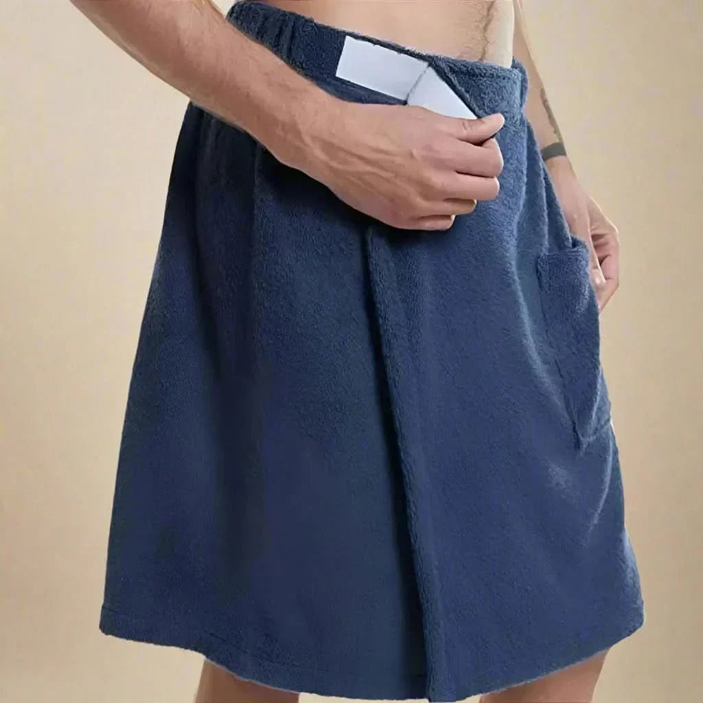 Osuška AquaFlow Wrap — přenosný korálový flís, design s elastickým přizpůsobením