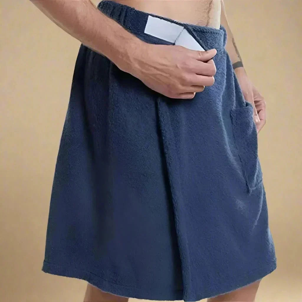 Osuška AquaFlow Wrap — přenosný korálový flís, design s elastickým přizpůsobením