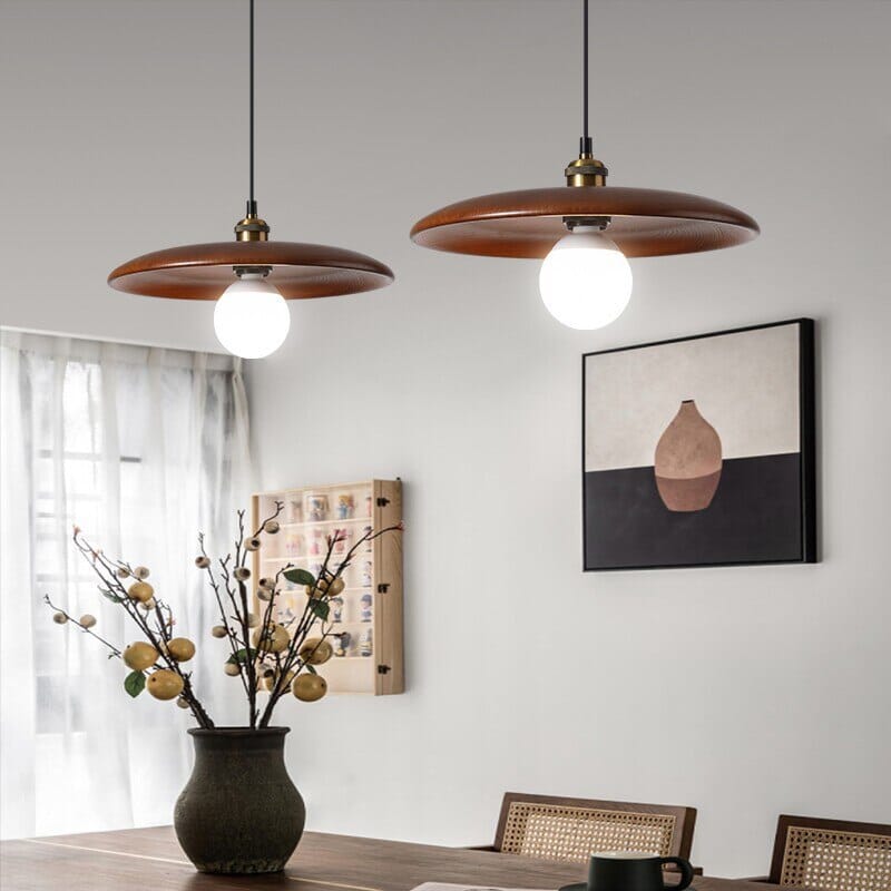FjordLumen Pendant Light Nordic Oak With Warm Glow In Wood Design For Dining Rooms Elegant Modern