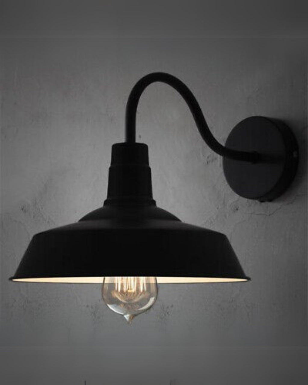 Modern Square Outdoor Wall Light With Minimalist Frame Black Brown Silver 24x23cm