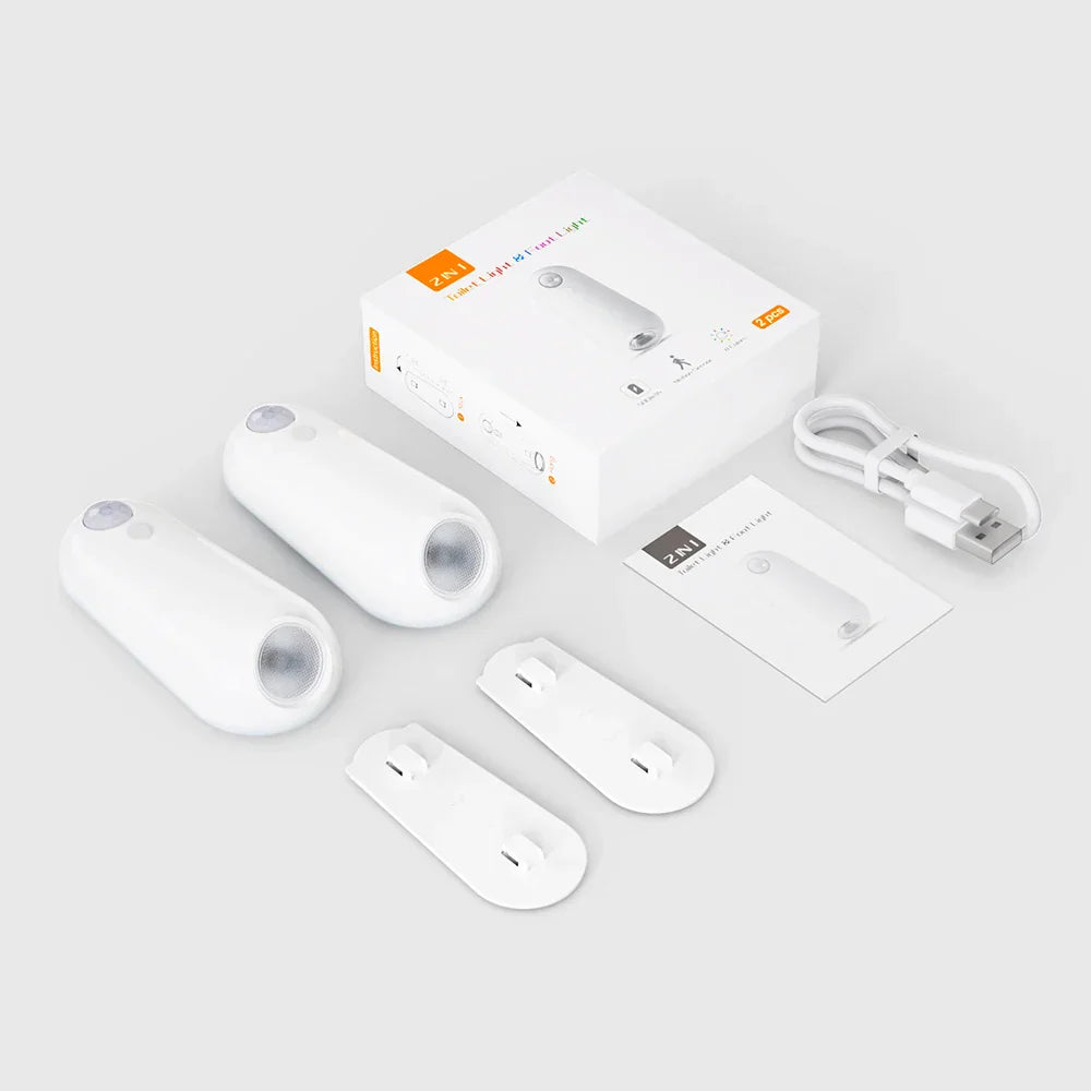 Motion Activated Toilet Night Light With RGB Colors Rechargeable IPX3 Waterproof
