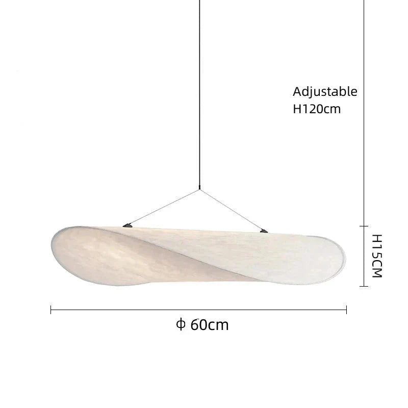 Elegant Lyra Pendant Light Led With Chip Pattern And Tyvek Knit Shade For Modern Interiors