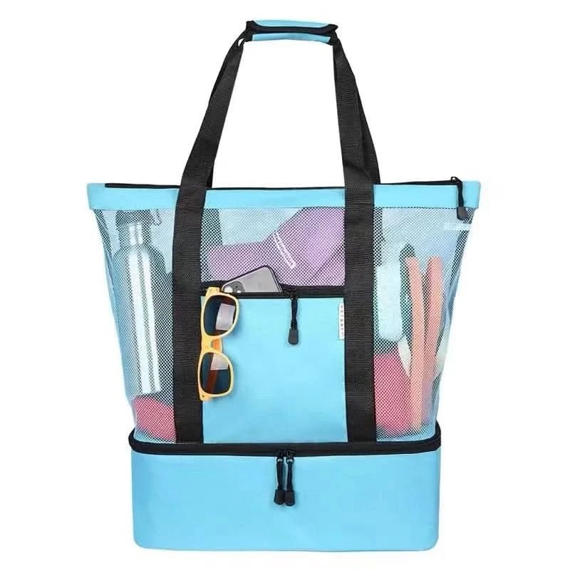 Sunwave Spacious Waterproof Tote — Stable Base and Open Mesh Design