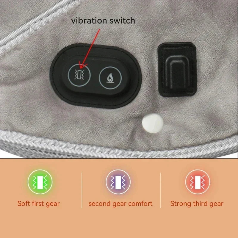 Vibration Massager Neck Or Shoulders USB Heating Pad And 3 Temperature Settings Timer