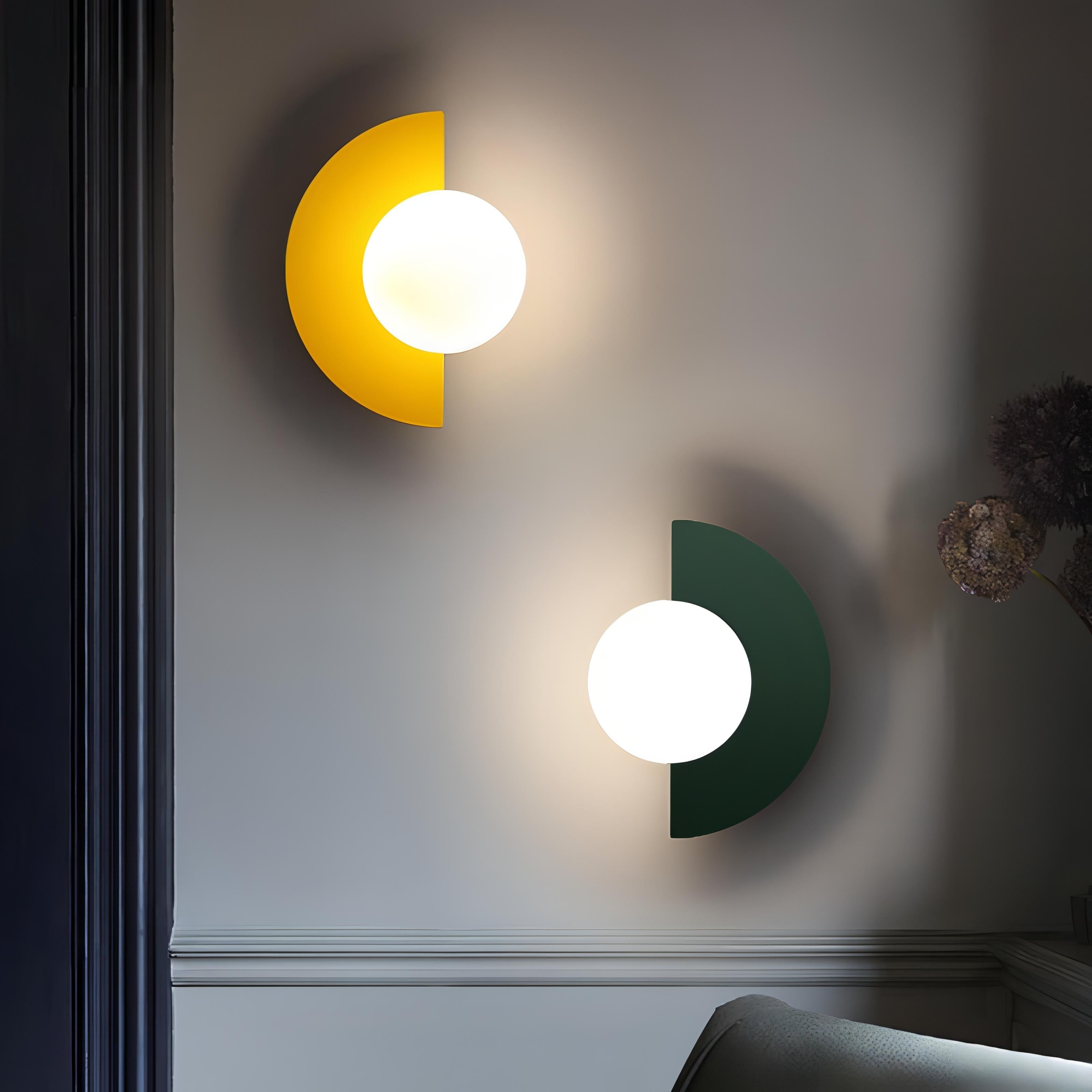 Aurelia Nordic Semicircular LED Wall Light For Living Areas That Delivers A Soft Even Glow