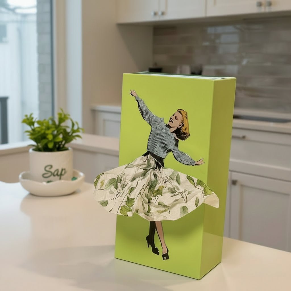 FlutterSkirt Tissue Box Playful Skirt-Shaped Cover Design