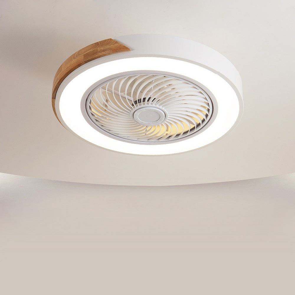 Boreal Timber Wooden Blades Ceiling Fan With Energy Saving LED Lighting For Living Spaces