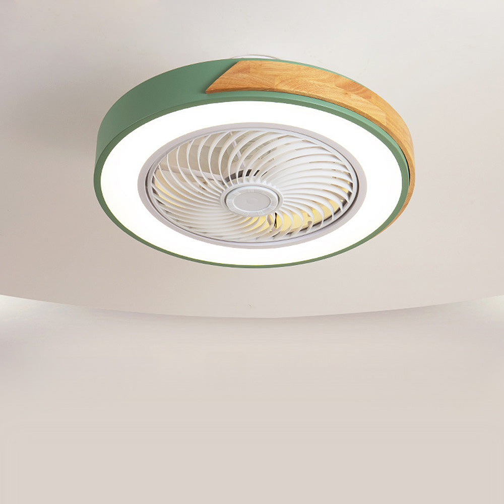Boreal Timber Wooden Blades Ceiling Fan With Energy Saving LED Lighting For Living Spaces