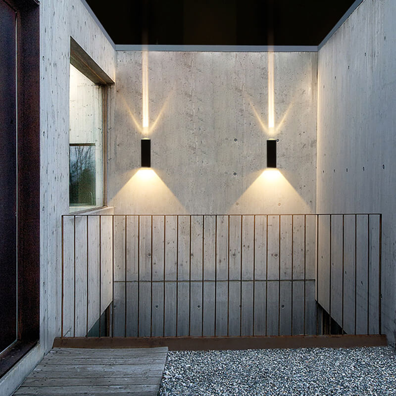 AstraGlow Waterproof Outdoor Rectangular LED Wall Sconce For Exterior Use 600 To 1000 Lumens
