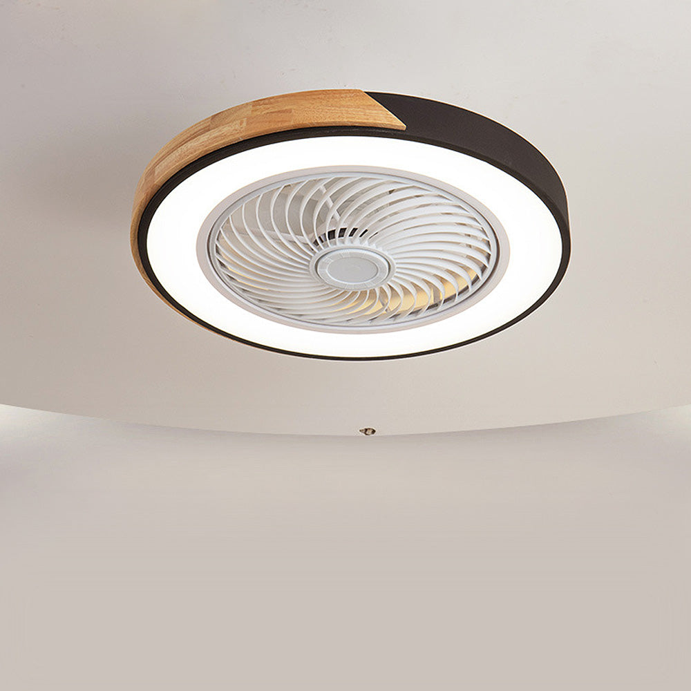 Boreal Timber Wooden Blades Ceiling Fan With Energy Saving LED Lighting For Living Spaces