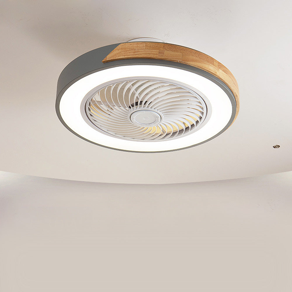 Boreal Timber Wooden Blades Ceiling Fan With Energy Saving LED Lighting For Living Spaces