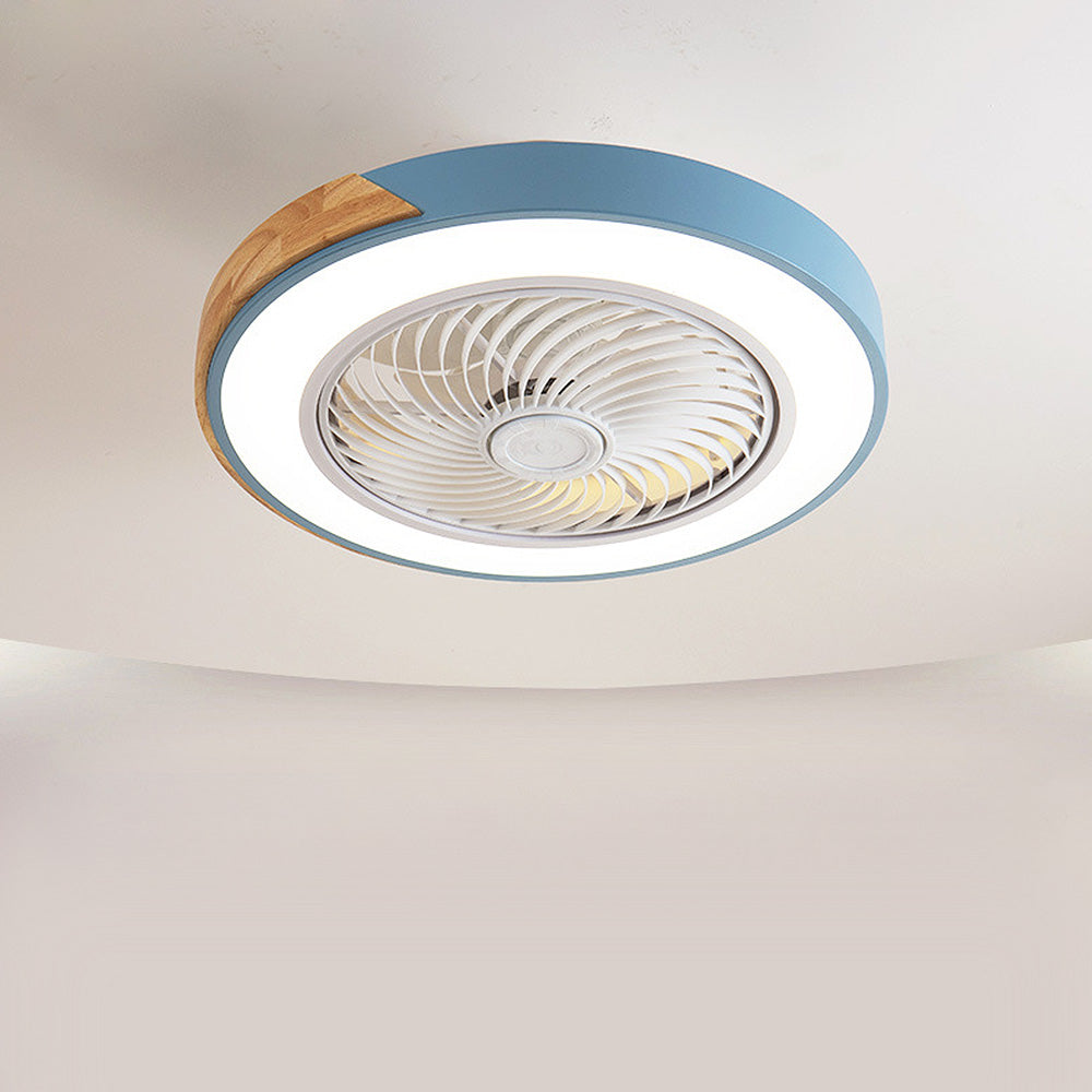Boreal Timber Wooden Blades Ceiling Fan With Energy Saving LED Lighting For Living Spaces