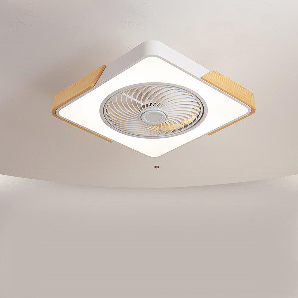 Boreal Timber Wooden Blades Ceiling Fan With Energy Saving LED Lighting For Living Spaces