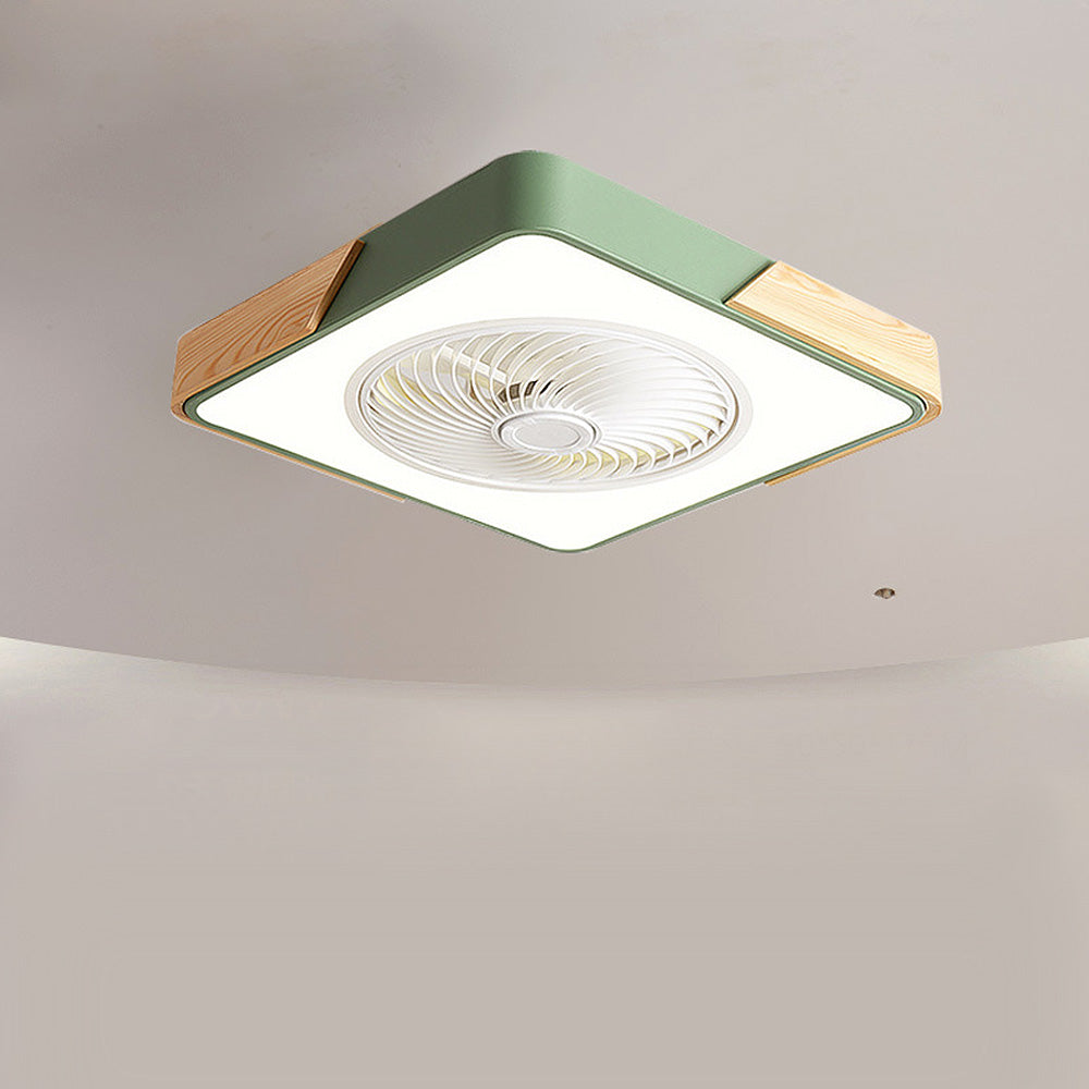 Boreal Timber Wooden Blades Ceiling Fan With Energy Saving LED Lighting For Living Spaces