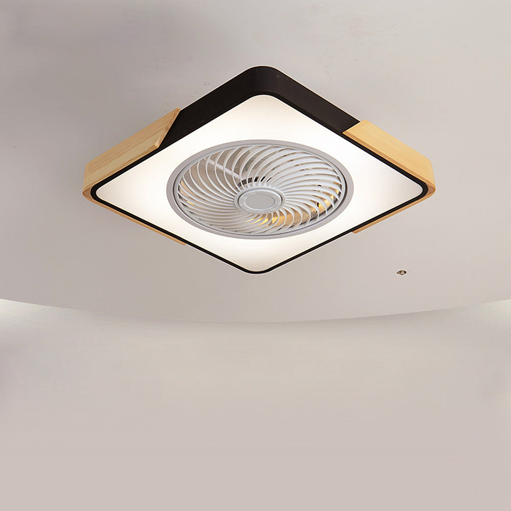 Boreal Timber Wooden Blades Ceiling Fan With Energy Saving LED Lighting For Living Spaces