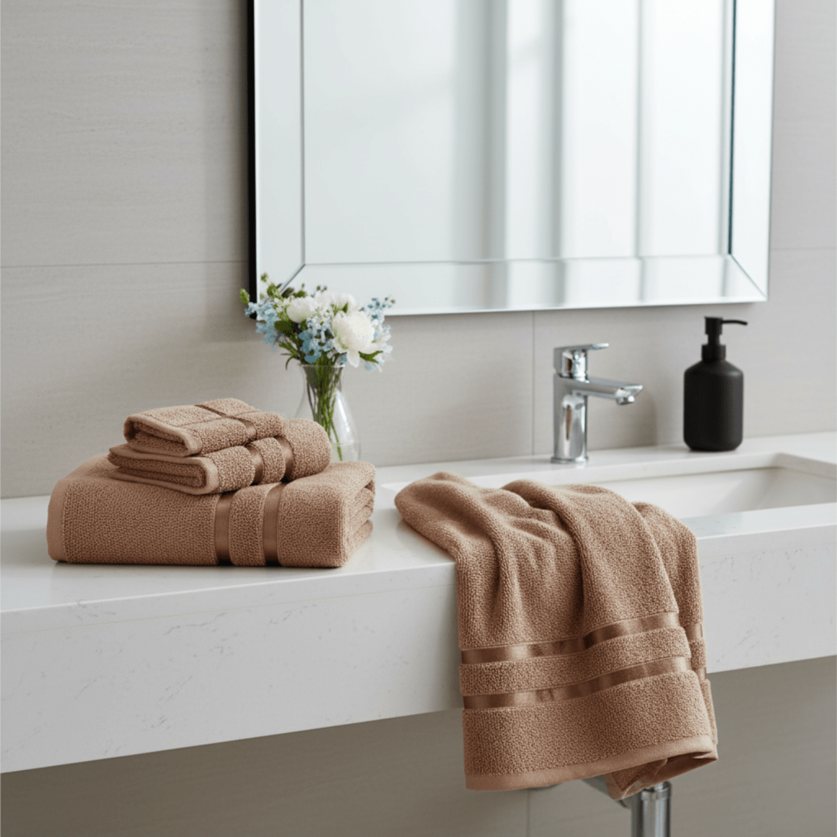 Luna Maison Premium Cotton Towels — High Absorbency, Elegant Design