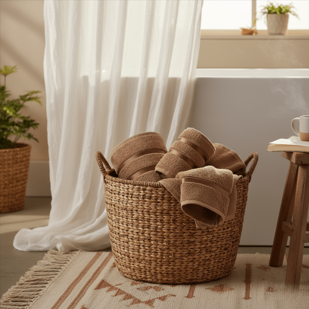 Luna Maison Premium Cotton Towels — High Absorbency, Elegant Design