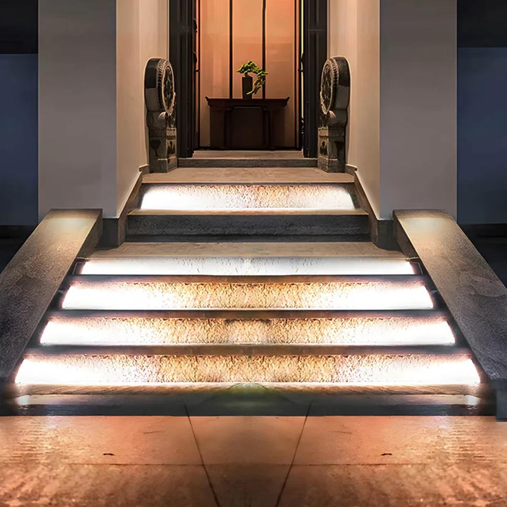 LumaPath Stair Lights With Solar LED For Outdoor Pathways And Steps For Home Use