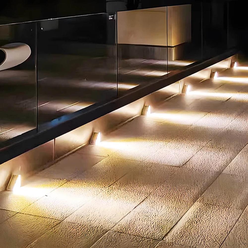 LumaPath Stair Lights With Solar LED For Outdoor Pathways And Steps For Home Use