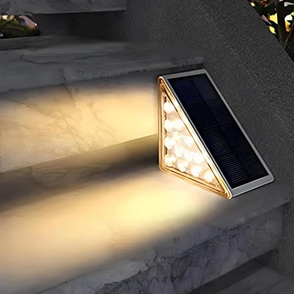 LumaPath Stair Lights With Solar LED For Outdoor Pathways And Steps For Home Use
