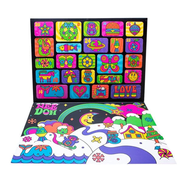 OrbiCraft 2025 Nee-Doh Advent Calendar — 24 Assorted Squishy Fidget Toys