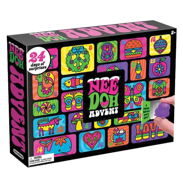 OrbiCraft 2025 Nee-Doh Advent Calendar — 24 Assorted Squishy Fidget Toys