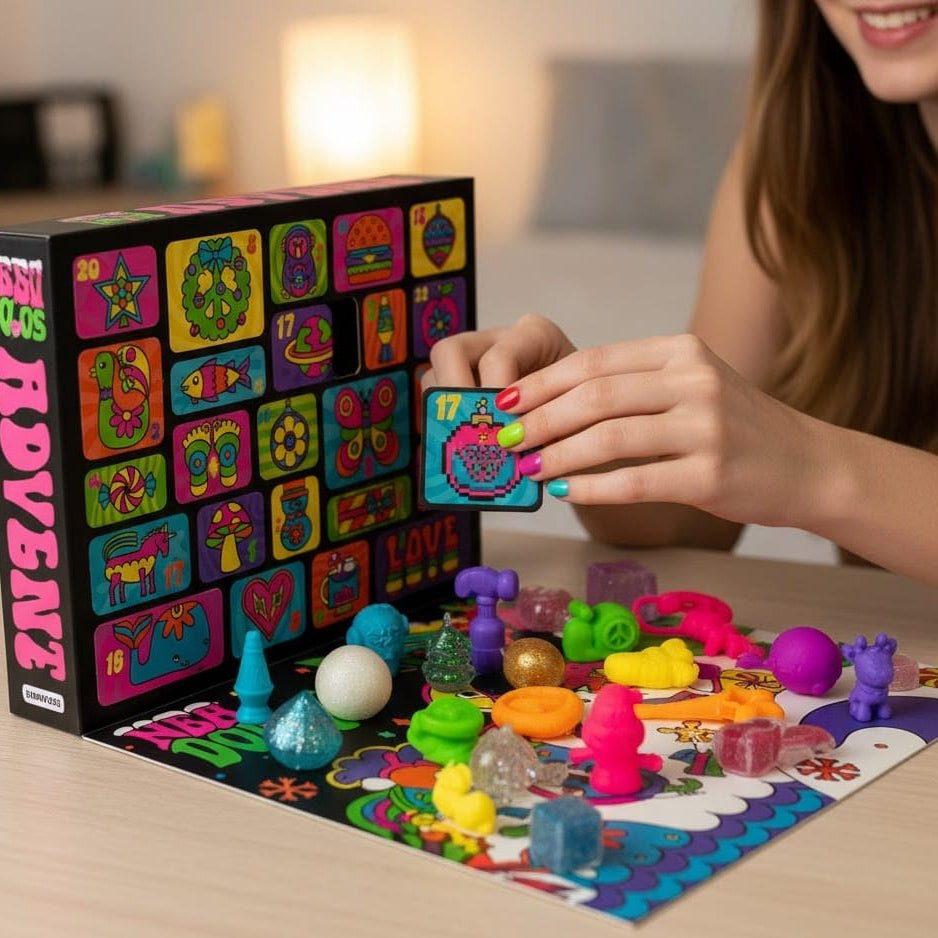 OrbiCraft 2025 Nee-Doh Advent Calendar — 24 Assorted Squishy Fidget Toys