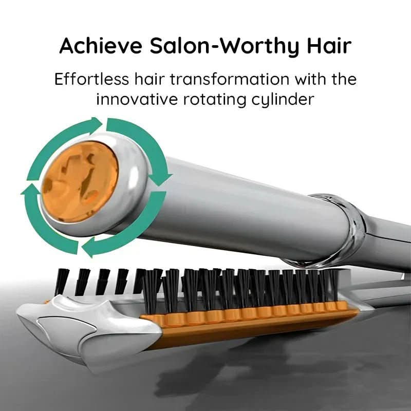 Cepillo giratorio para el cabello NovaGlam 2 en 1 – Diseño bidireccional compacto